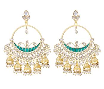 Turquoise pearl earrings 1