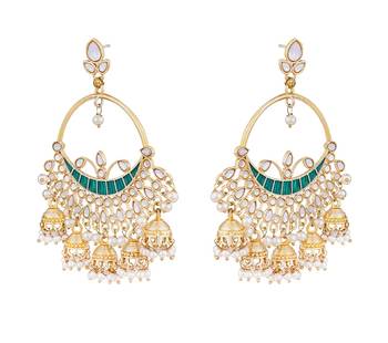 Turquoise pearl earrings 2