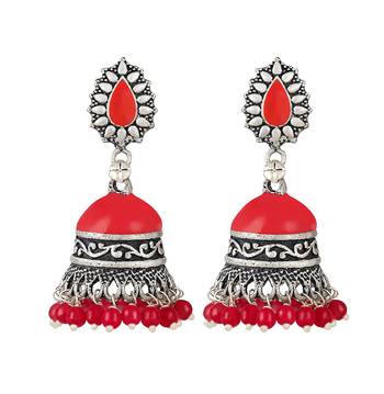 Red earrings 1