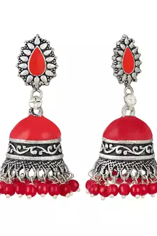Red earrings