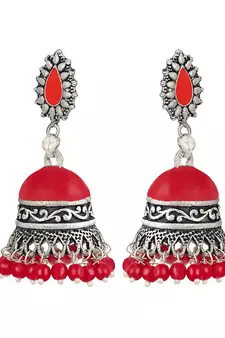 Red earrings