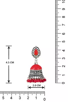 Red earrings