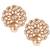 Brown pearl earrings