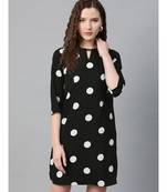 Black Polka Shift Dress