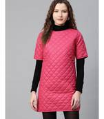 Fuchsia Quilted Shift Dress