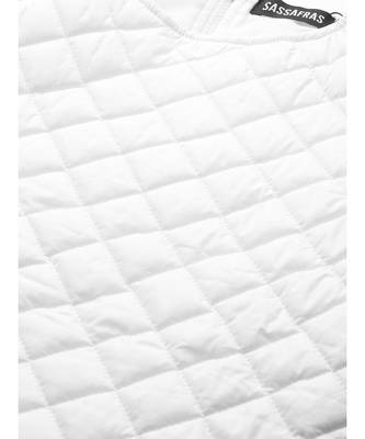White Quilted Shift Dress 5