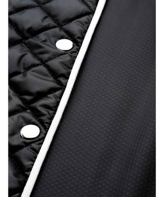 Black Piping Detail Quilted Jacket 7