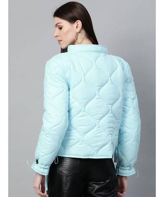 Blue Front Pocket Puffer Jacket 3