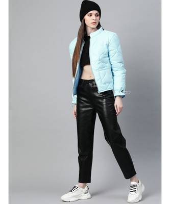 Blue Front Pocket Puffer Jacket 4