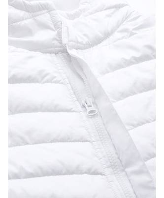 White Hooded Long Puffer Jacket 5