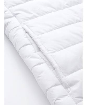 White Hooded Long Puffer Jacket 6