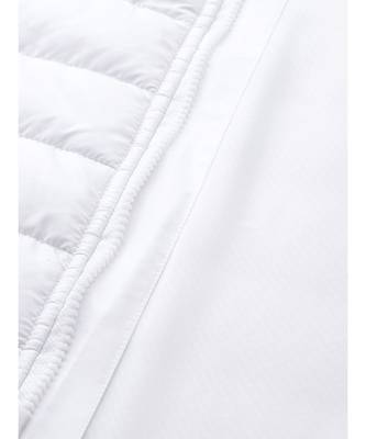White Hooded Long Puffer Jacket 7