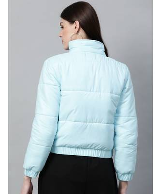 Blue Full Sleeve Quilted Jacket 3
