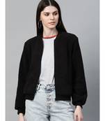 Black Fur Bomber Jacket