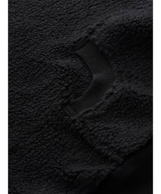 Black Fur Bomber Jacket 6