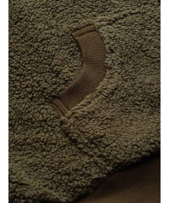 Olive Fur Bomber Jacket 6