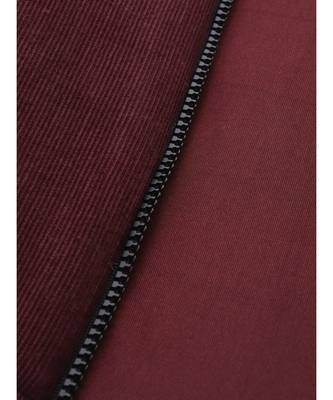 Burgundy Corduroy Quilted Jacket 7