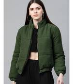 Olive Corduroy Quilted Jacket