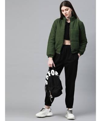 Olive Corduroy Quilted Jacket 4