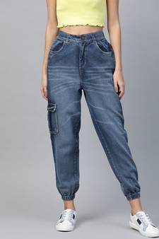 Blue Street Wear Jogger Jeans