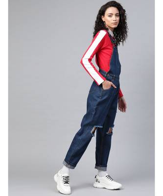 Blue Vintage Distress Dungaree 2