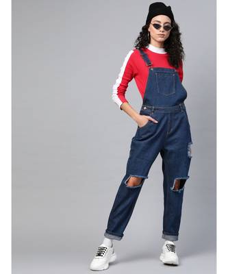 Blue Vintage Distress Dungaree 4