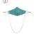 Emerald Satin Mask with Chain (Set of 2)