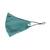 Emerald Satin Mask with Chain (Set of 2)