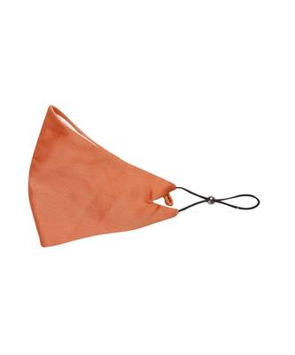 Orange Satin Mask with Chain (Set of 2) 2