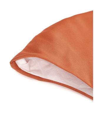 Orange Satin Mask with Chain (Set of 2) 5