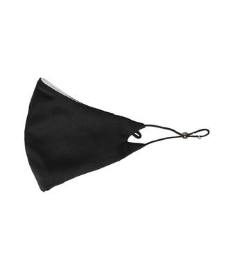 Black Satin Mask with Chain (Set of 2) 2