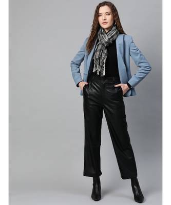 Grey Check Poly Viscose Stole 2