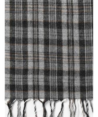 Grey Check Poly Viscose Stole 3