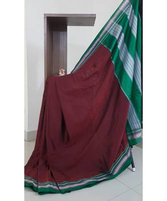 Maroon traditional khana/khun saree 1