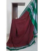 Maroon traditional khana/khun saree