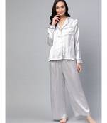 Grey Satin Night Suit