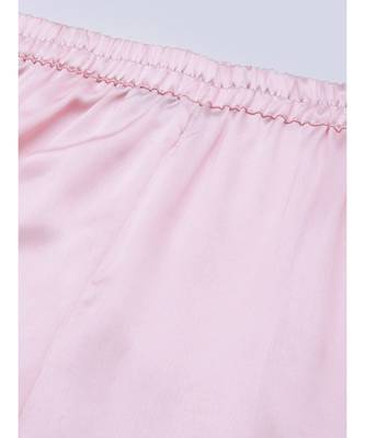 Pink Satin Night Suit 4