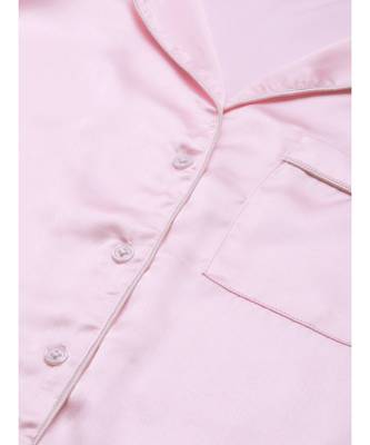 Pink Satin Night Suit 5