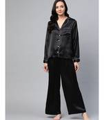 Black Satin Night Suit