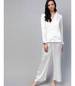 White Satin Night Suit