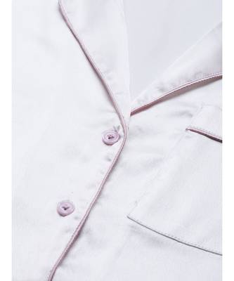 White Satin Night Suit 5