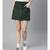 Emerald Green Button Down Mini Skirt
