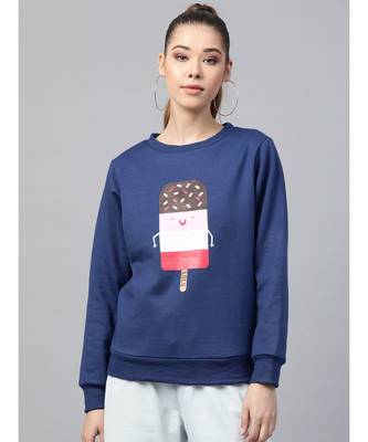 Blue Ice-Cream Print Sweatshirt 1