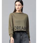 Olive Dreamer Print Sweatshirt