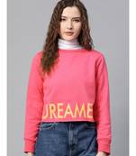 Fuchsia Dreamer Print Sweatshirt