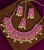 Pink necklace-sets