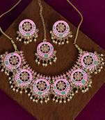 Pink necklace-sets
