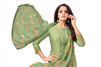 Green embroidered chanderi salwar 3