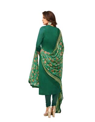 Green embroidered chanderi salwar 2