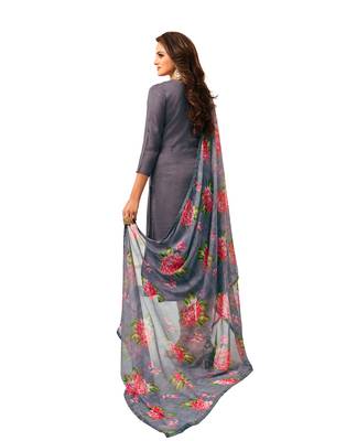 Grey embroidered chanderi salwar 2